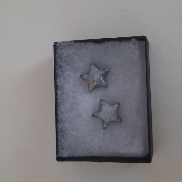 Iridescent star stud earrings new - Picture 1 of 6
